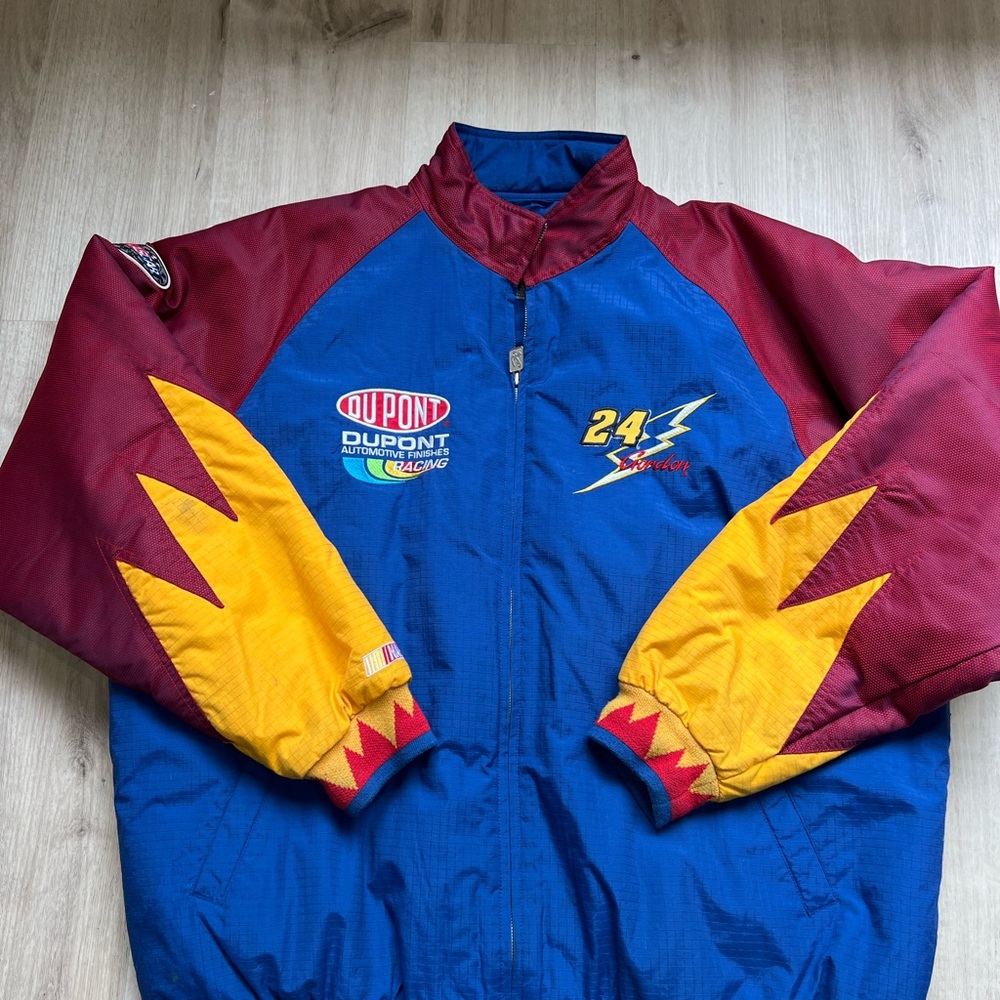 Jeff Gordon DuPont Racing NASCAR Jacket Y2K Vintage